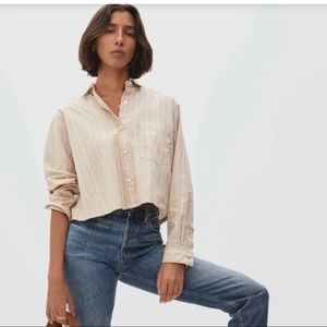 Everlane The Way Short Shirt in Golden Brown | XL